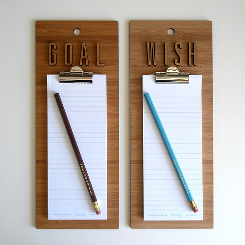 wish . goal list