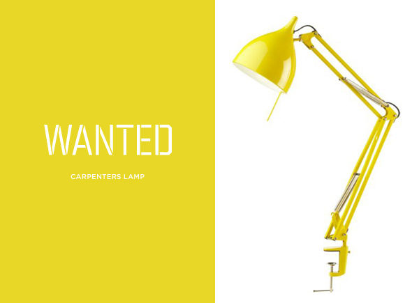wanted / carpenters lamp