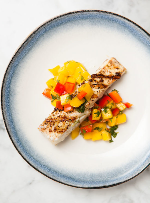 Halibut with Mango Salsa