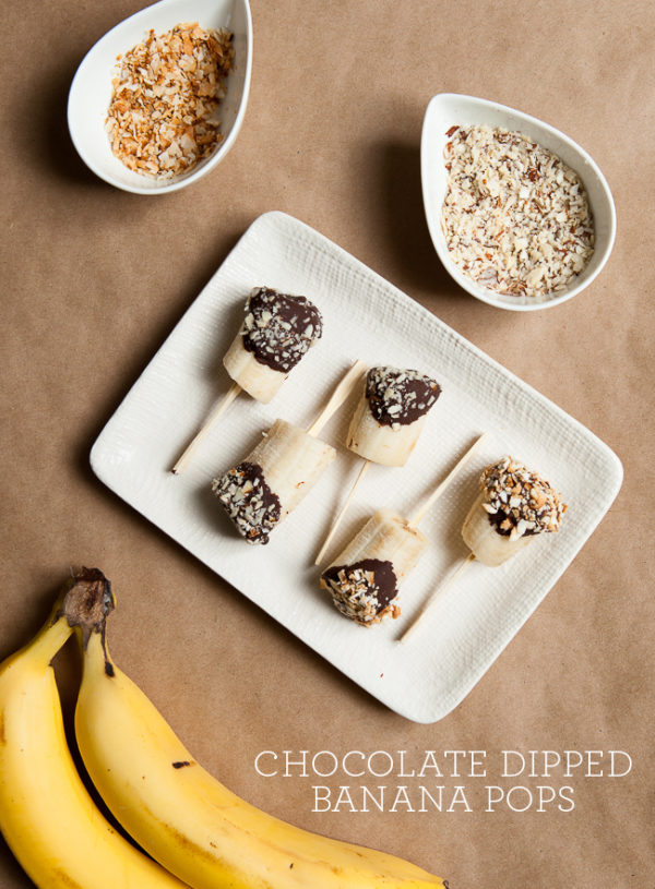 Chocolate Dipped Banana Pops