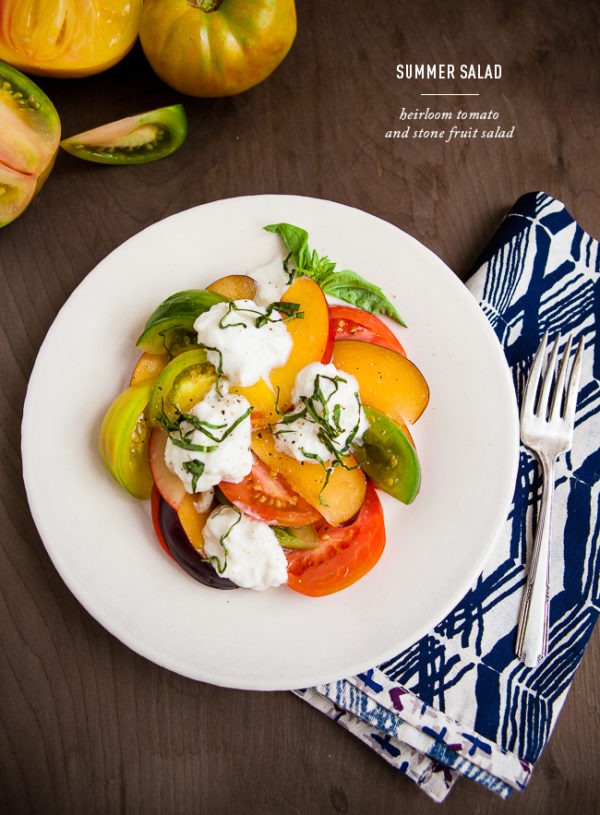 Heirloom Tomato and Stone Fruit Salad + {$50 Giveaway to Whole Foods Market!}