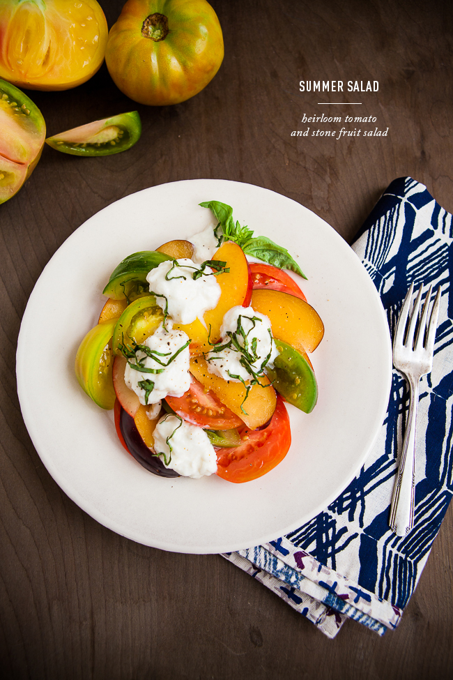 Heirloom Tomato and Stone Fruit Salad + A chance to win $50 to Whole Foods Market