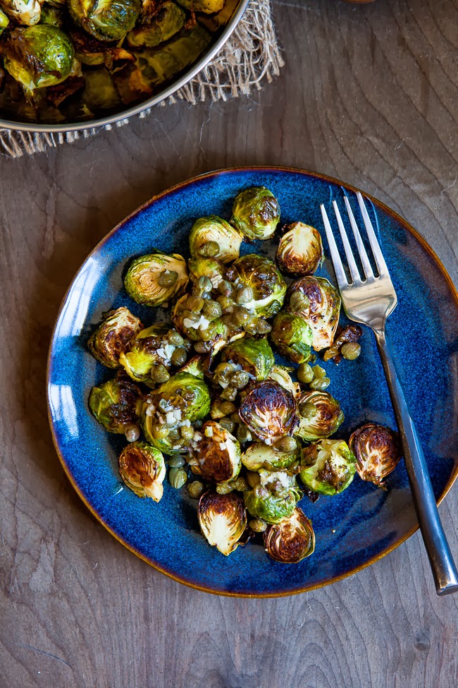 Roasted Brussel Sprouts with Capers / blog.jchongstudio.com