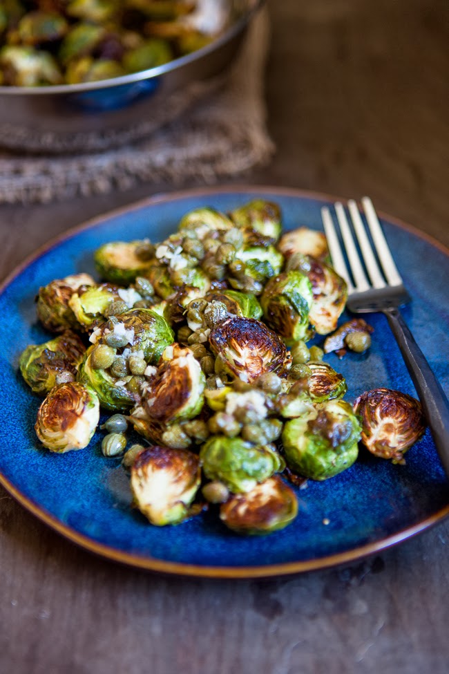 Roasted Brussel Sprouts  with Capers / blog.jchongstudio.com
