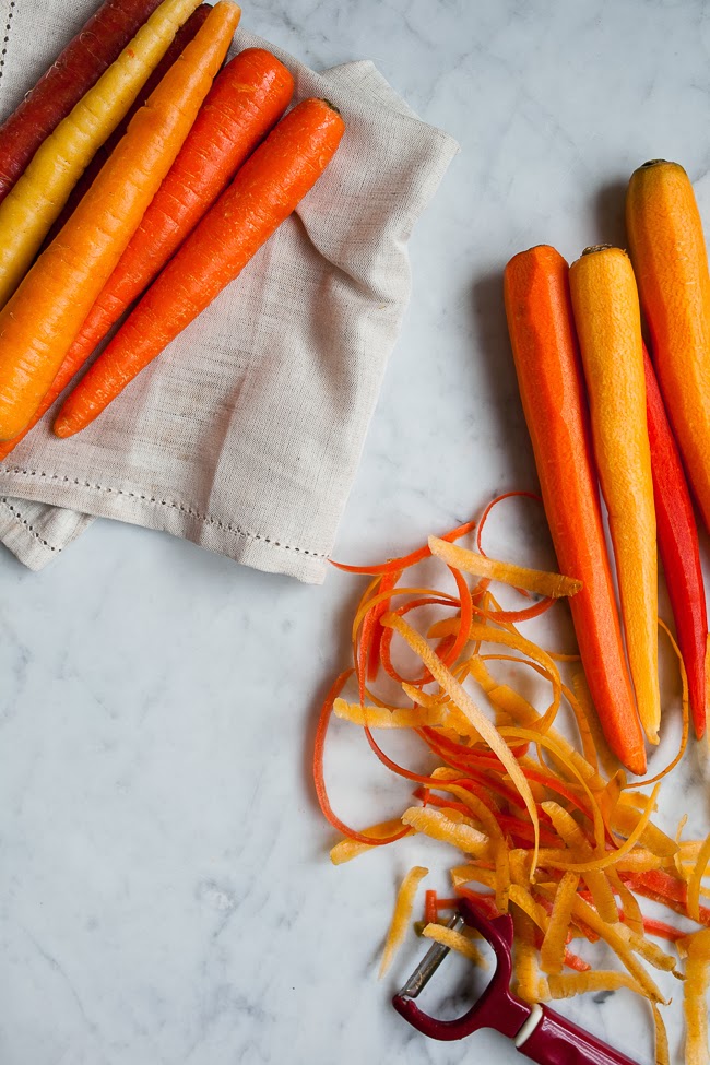 Roasted Citrus Thyme Ombré Carrots / See and Savour