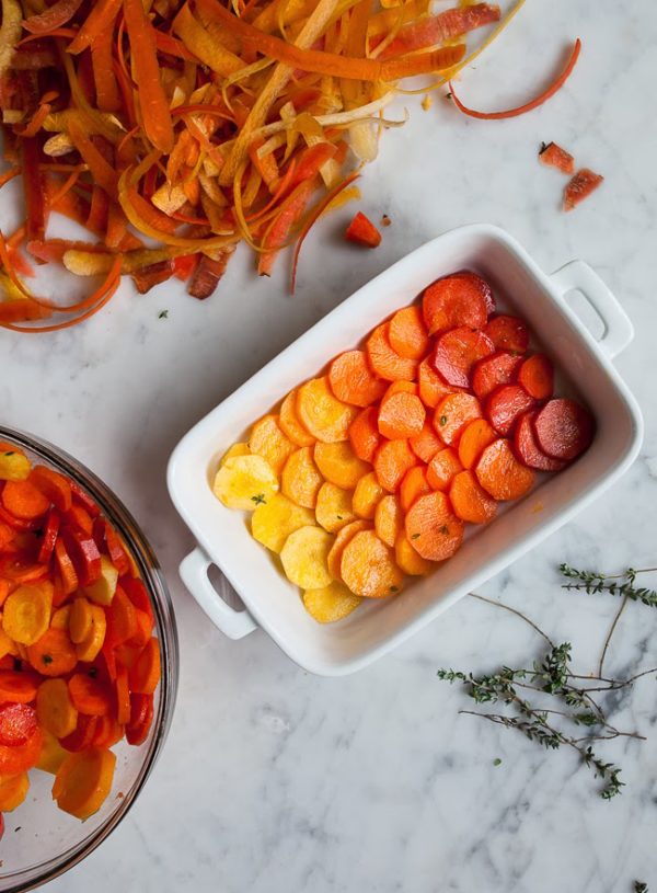 Roasted Citrus Thyme Ombré Carrots