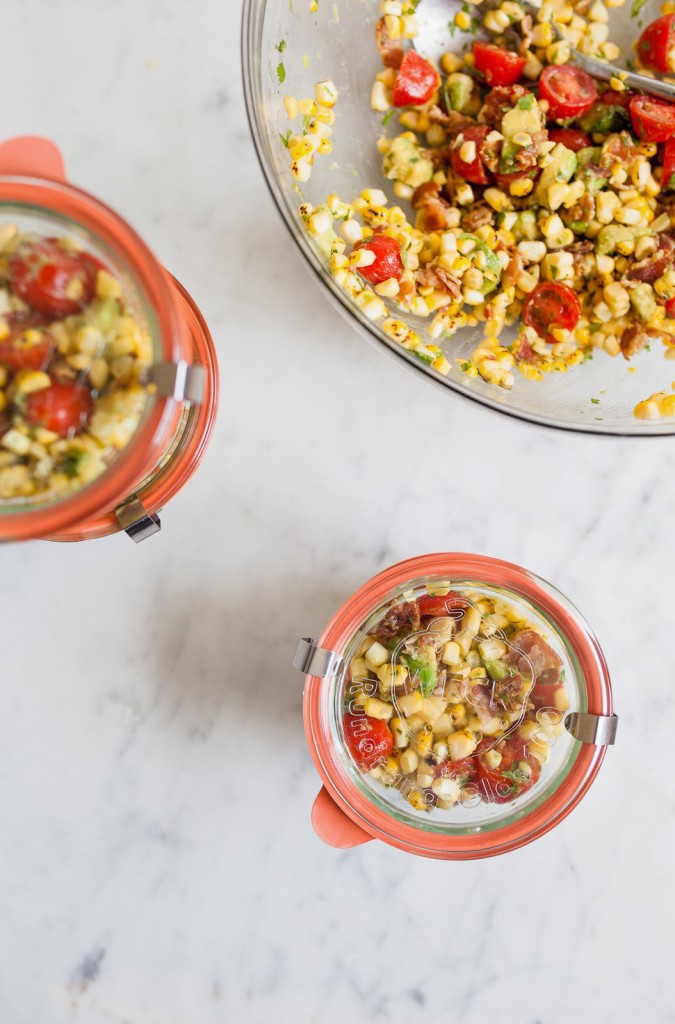 Bacon, Corn, Avocado and Tomato Salad #sweetsurprisesweeps / blog.jchongstudio.com