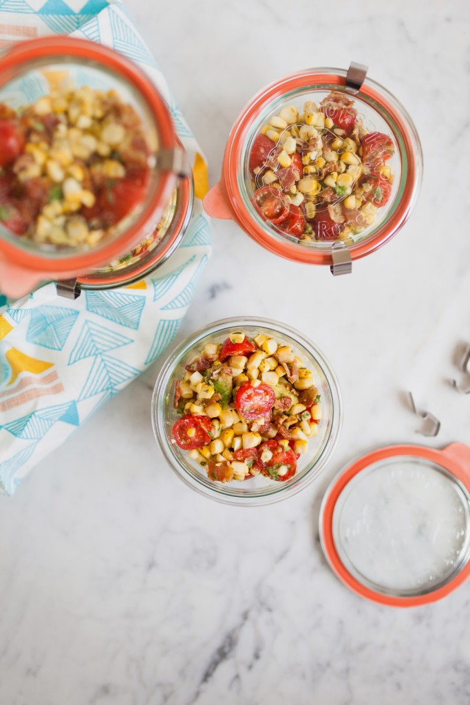 Bacon, Corn, Avocado and Tomato Salad #sweetsurprisesweeps / blog.jchongstudio.com