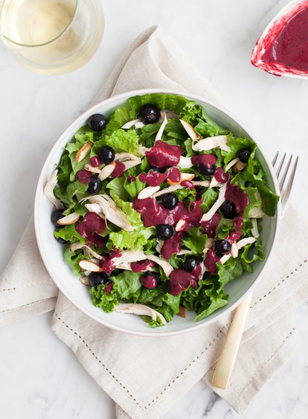 Blueberry Chicken Salad with Berry Vinaigrette