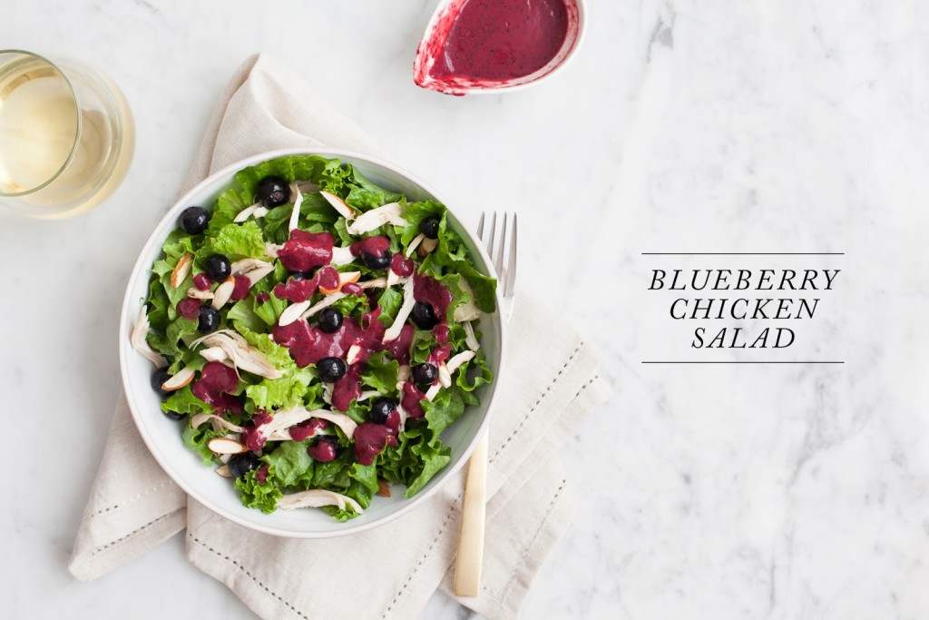 Blueberry Chicken Salad with Berry Vinaigrette / blog.jchongstudio.com