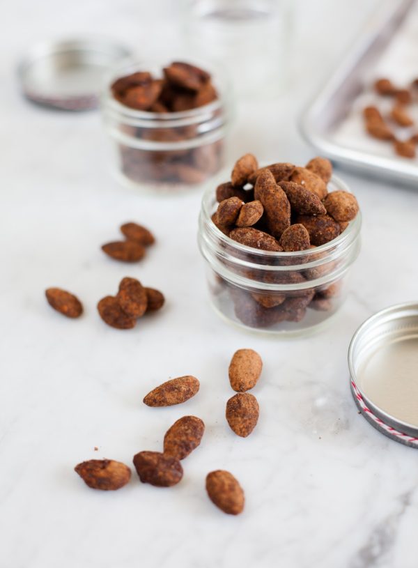 Cocoa Cinnamon Cayenne Covered Almonds