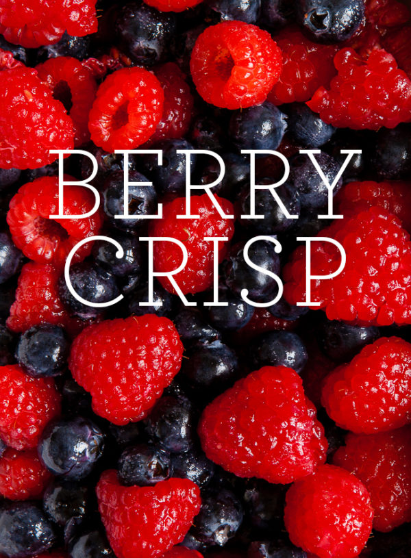 Berry Crisp w/ Vanilla Ice Cream
