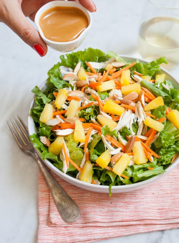 Chicken Salad with Pineapple and Miso Dressing