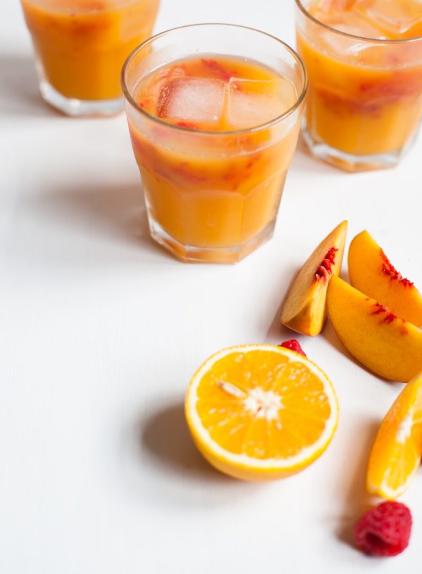 Morning Sunrise – Orange, Peach and Raspberry Juice
