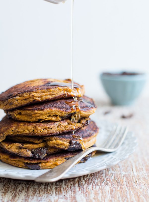 Chocolate Chip Pumpkin Pancakes – Gluten Free