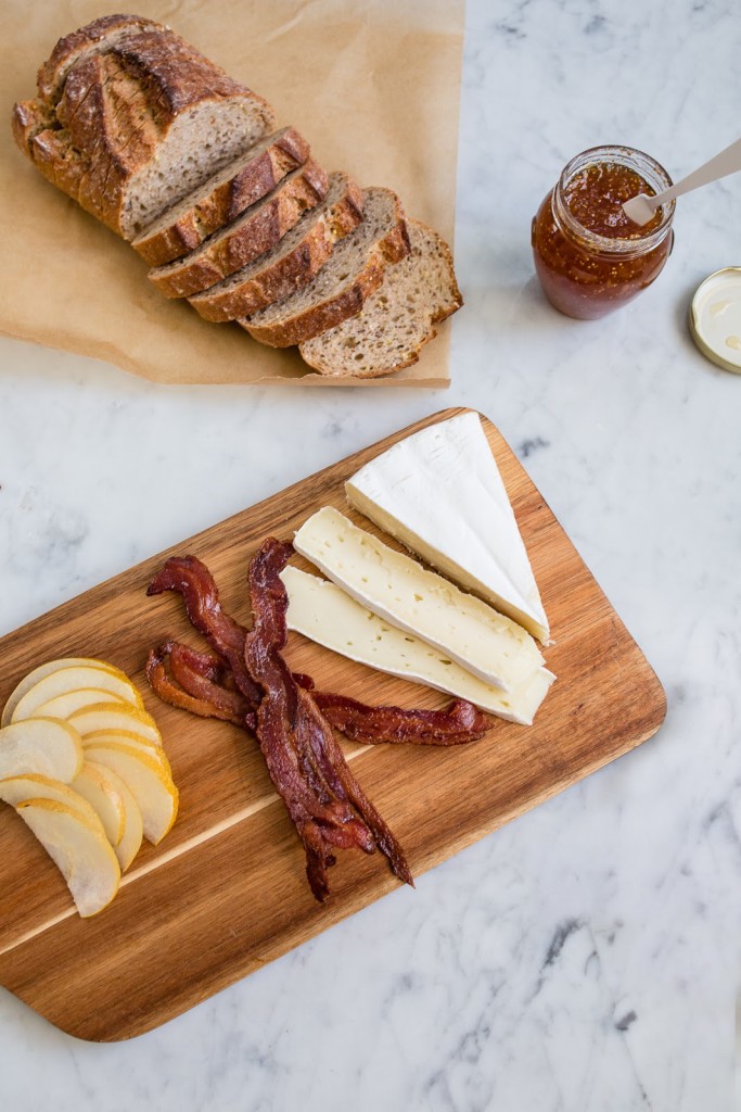 Grilled Brie with Bacon and Pear / See and Savour