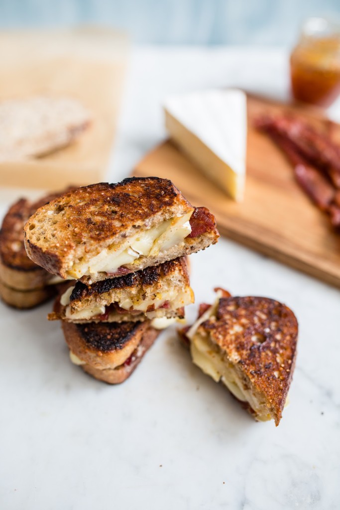 Grilled Brie with Bacon and Pear / See and Savour