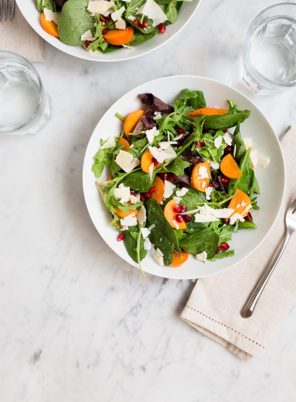 Persimmon and Pomegranate Salad