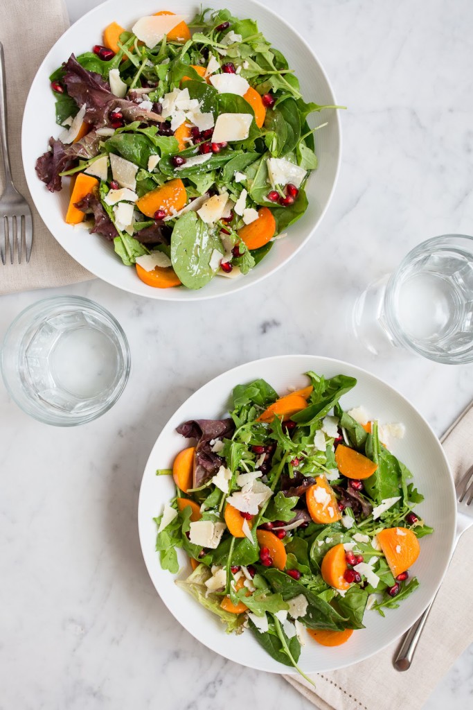 Persimmon and Pomegranate Salad / See and Savour