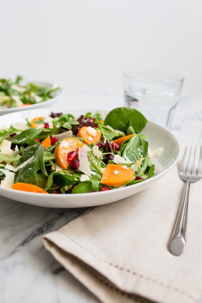 Persimmon and Pomegranate Salad / See and Savour