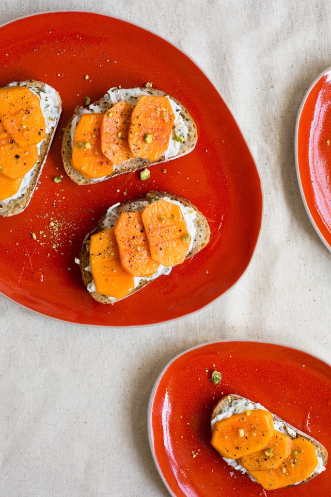 Persimmon Bruschetta / See and Savour