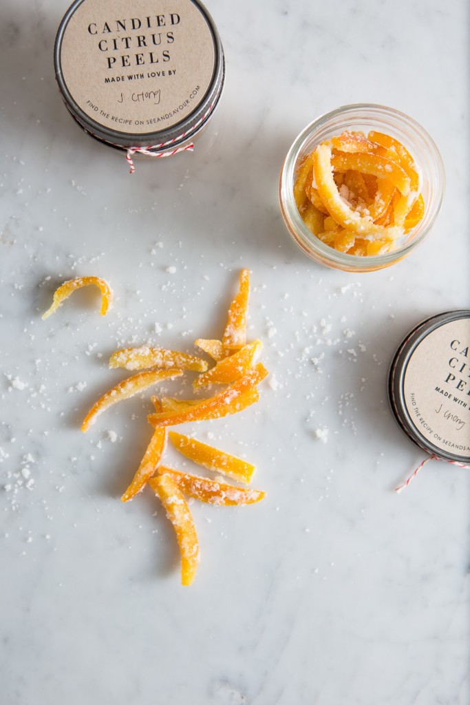 Candied Citrus Peels / seeandsavour.com