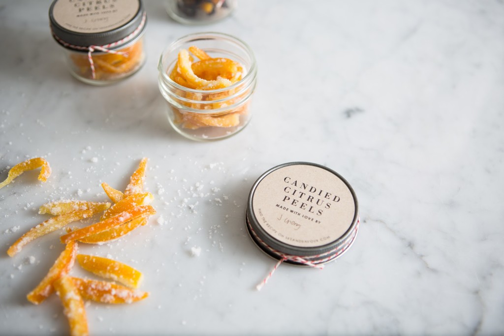 Candied Citrus Peels / seeandsavour.com