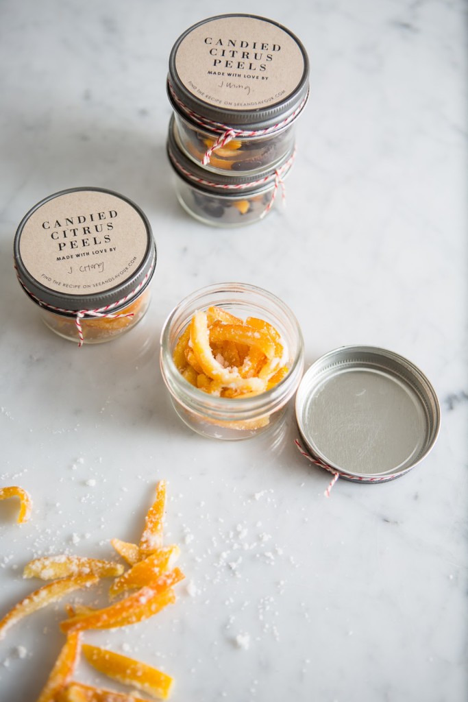 Candied Citrus Peels / seeandsavour.com