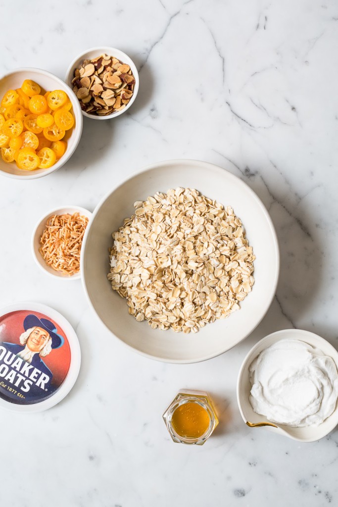 Oatmeal with Poached Kumquats / seeandsavour.com