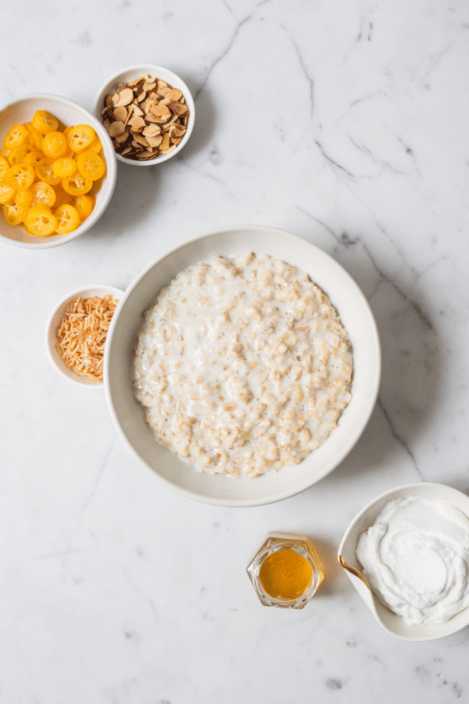 Oatmeal with Poached Kumquats / seeandsavour.com