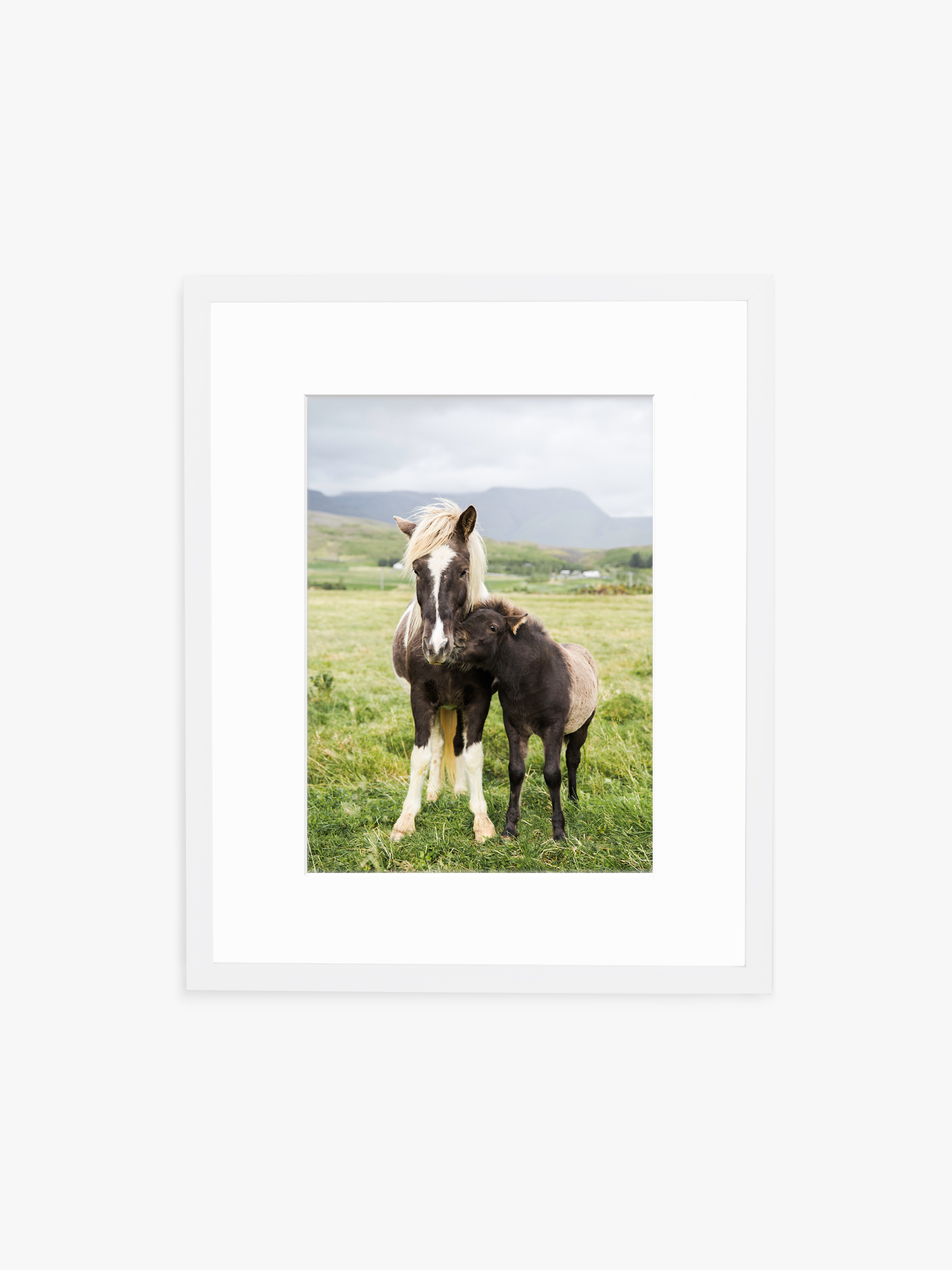 Mother and Child — Available as a Print or Framed in White or Black Wood. Comes in frames 8x10 up to 30x40.